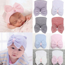 Load image into Gallery viewer, Adorable Newborn Toddler Baby Infant Girl Comfy Big Bowknot Caps Warm Beanie Hat Accessories For Baby
