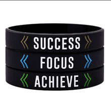 将图片加载到图库查看器，Silicone Wristband Rubber Band Motivational Bracelet For Men And Women Perfect Gift Jewelry Cool Style

