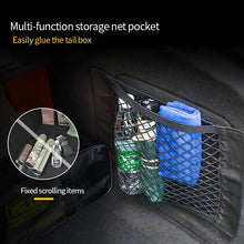 Load image into Gallery viewer, Car Accessories Organizer Car Trunk Net Nylon SUV Auto Cargo Storage Mesh Holder Universal Automotive Luggage Bag Travel Pockets
