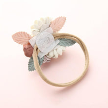 将图片加载到图库查看器，Modern Fashion Floral Headband Newborn Baby Elastic Hairbands Pearl Fresh Style Bow Knot For Girls
