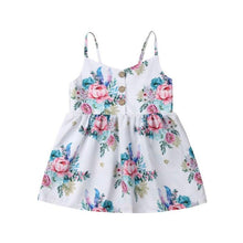 Load image into Gallery viewer, Luxury Handmade Summer Toddler Baby Girls Dress Flower Sleeveless V Neck Party  Dress For Girls In Elegant Summer Design

