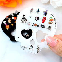 Load image into Gallery viewer, Skull Travel Flat Back Earring Palette
