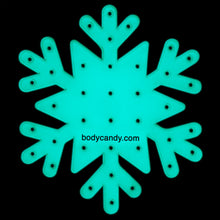 Load image into Gallery viewer, Glow in the Dark Snowflake Travel Flat Back Earring Palette
