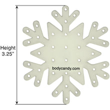 Load image into Gallery viewer, Glow in the Dark Snowflake Travel Flat Back Earring Palette
