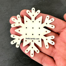 Load image into Gallery viewer, Glow in the Dark Snowflake Travel Flat Back Earring Palette
