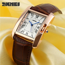 将图片加载到图库查看器，SKMEI Brand Elegant Retro Watches Women Fashion Luxury Quartz Watch Clock Woman Female Casual Leather Strap Women's Wristwatches
