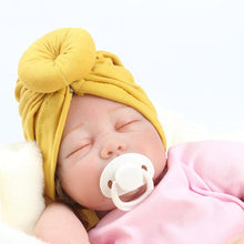 Load image into Gallery viewer, Luxury Baby Cotton Blends Headband Soft Rabbit Bowknot Turban Hair Bands for Girls Elastic Headwrap Style
