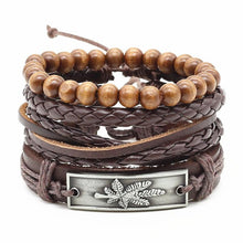 Load image into Gallery viewer, Handmade Modern Fashion New Luxury Wood Bead Charm Amazing Premium Leather Elegant Bracelet For Women
