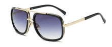 Load image into Gallery viewer, Classic Brand Luxury Square Gold Metal Frame Woman and Man Unisex Top Oversized Bog Frame Elegant Sunglasses For Summer  Designer
