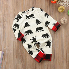 Load image into Gallery viewer, Newborn Baby Boy Girl Clothes Bear Long Sleeve letter print Jumpsuit Romper Playsuit Outfits For Boys
