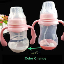 将图片加载到图库查看器，Baby Safe Plastic BPA Free Anti-colic Baby Milk Water Juice Bottle with Straw for Infant Feeding For Kids
