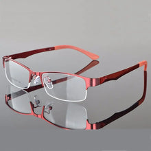 Load image into Gallery viewer, Reven Jate Half Rimless Eyeglasses Frame Optical Prescription Semi-Rim Glasses Frame For Women's Eyewear Female Armacao Oculos

