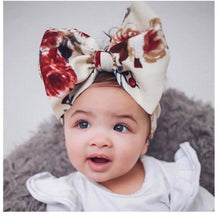 Load image into Gallery viewer, Infant Nylon Print Fabric Headband Baby Girl Headbands for Girls  Bows Baby Turban Headwrap Newborn Hairband For Girls
