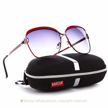 将图片加载到图库查看器，Luxury Polarized Ladies Woman Gradient Round Oversized Modern Sunglasses Brand oculos lunette de soleil femme
