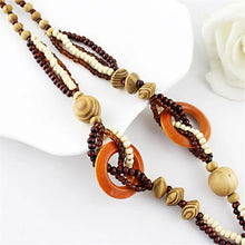 Load image into Gallery viewer, KUNIU 2023 Boho Jewelry Ethnic Style Long Hand Made Bead Wood Elephant Pendant Necklace for Women Price Decent women's neck
