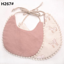 Load image into Gallery viewer, Handmade Luxury Floral Baby Bib Accessories Burp Cloths Newborn Baby Boy Girl Kids Cartoon Bibs 100% Cotton Linen Waterproof Saliva Bib For Kids
