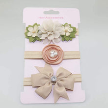 Load image into Gallery viewer, Luxury Modern Baby Headband Crown Flower Bows Hairband Baby Girl Headbands Newborn Hair Accessories Elastic Baby Hair Band
