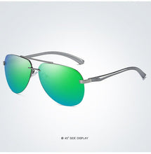 Load image into Gallery viewer, Luxury  Aluminium Magnesium Men's Sports Driving Polarized Sunglasses With Stanless Steel Frame Ultra Light Men Glasses In Aviation Pilot Style With UV400 Protection

