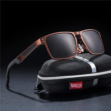 Load image into Gallery viewer, Trending Styles Aluminium Magnesium Square Men Luxury Sport Sunglasses Polarized Sunglasses for Men With UV400 Eyewear Protection Oculus de sol
