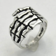 Load image into Gallery viewer, 1PC Alloy women's Men's Skeleton Hand Ring Skull Biker Ring US Size 6 7 8 9
