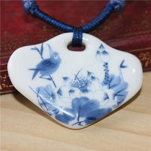 Load image into Gallery viewer, Miredo jewelry wholesale ceramic retro style necklaces women's pendant artware rope chain boondoggle free shipping  #1119
