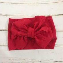 将图片加载到图库查看器，Bog Bow Infant Headband Newborn Toddler Baby Girl Boy Headwear Solid Bowknot Soft Turban Knot Hairband For Girls
