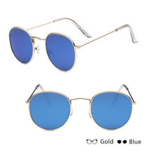 Load image into Gallery viewer, Leon Elegant Unisex Woman and Man Classic Round  Sunglasses Designer Glasses Lady Round Luxury Retro Sunglasses With Vintage Mirror Oculos De Sol Gafas
