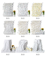 Load image into Gallery viewer, Muslin 100% Cotton Baby Swaddles Soft Newborn Blankets Bath Gauze Infant Wrap Sleep sack Stroller .
