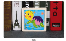 Load image into Gallery viewer, 10pcs Of Wood Puzzle Baby Young Children Early Lessons Learned Intelligence Cartoon Animal Puzzle Wooden Toys Education Puzzles
