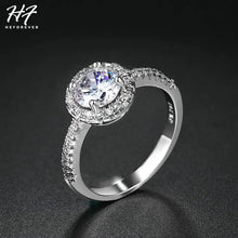 Load image into Gallery viewer, Wedding Engagement Promise Rings For Women Female Silver Color Women's Ring With Stone Zirconia Aesthetic Accession Jewelry R319
