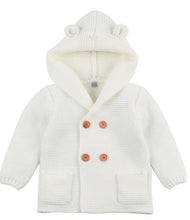 Load image into Gallery viewer, Winter Hooded Knitted Long Sleeve  Sweaters For Newborn Babies
