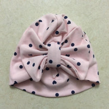 Load image into Gallery viewer, Baby Girl Hat Cotton Big Bow Cap For Baby Girls 2 Layer Butterfly Kids Caps Baby Beanie Winter Children's Hats

