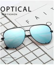 Load image into Gallery viewer, Luxury Lady Vintage Round Metal  Sunglasses For  Driving Black Retro Mirror Sunglasses Woman  Shade Sunglasses With  UV400 Protection
