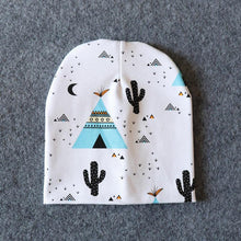 Load image into Gallery viewer, New Cotton Baby Cartoon Print Newborn Hat Elastic Toddler Infant Cap For Girls and Boys Kids
