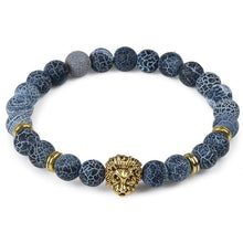 将图片加载到图库查看器，Modern Leopard Tiger Eye Lion Head Elegant Bracelet Owl Buddha Bead Luxury Bracelets Bangles Skull Charm Natural Stone Bracelet Yoga Jewelry For Men And Women
