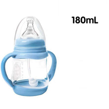 将图片加载到图库查看器，Baby Safe Plastic BPA Free Anti-colic Baby Milk Water Juice Bottle with Straw for Infant Feeding For Kids
