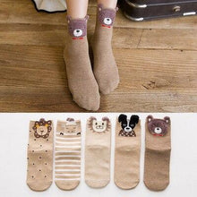 将图片加载到图库查看器，5pairs 100% Cotton Unisex Baby Socks for Girls&amp;boys Children Soft Winter Cute Cartoon Socks Set For Baby
