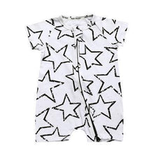 将图片加载到图库查看器，Modern Printed Newborn Baby Short Sleeved Cotton Jumpsuit Infant Cartoon Animal Costumes Clothing For Girls and Boys Kids
