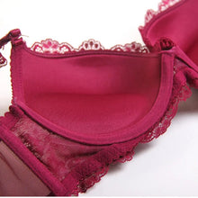Load image into Gallery viewer, New Women's underwear Set Lace Sexy Push-up Bra And Panty Sets Bow Comfortable Brassiere Young Bra Adjustable Deep V Lingerie
