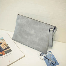 Load image into Gallery viewer, Fashion solid women's clutch bag leather women envelope bag clutch pu leather bag female Clutches sac Immediately shipping
