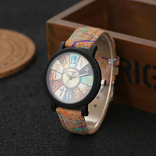 Load image into Gallery viewer, Fashion Wood Design Women's Watches Leather Quartz Ladies Clock Dropship Female Wristwatch Gift Sales reloj mujer montre femme
