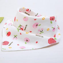 将图片加载到图库查看器，Cute Breathable Bibs Baby Feeding Cartoon Printing Super Absorbent Triangle Scarf Bib Cotton For Newborn Infant Girls And Boys
