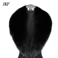 Load image into Gallery viewer, Winter Women's Real Fox Fur Collar Fox Fur Cap Fur Collar 80-100cm Collar Soft Fur Scarf Neck Warmer
