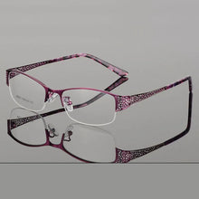 Load image into Gallery viewer, Reven Jate Half Rimless Eyeglasses Frame Optical Prescription Semi-Rim Glasses Spectacle Frame For Women's Eyewear Female
