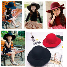Load image into Gallery viewer, Modern Elegant Baby Summer Sweet Girls Hat With Bow knot Bowler Beach Hat  For Girls
