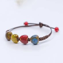 Load image into Gallery viewer, Love stone women's ceramic bracelet Female hand-woven couple small wholesale jewelry #5347
