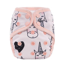 Load image into Gallery viewer, Newborn Pocket Diaper Cloth Diapers Bamboo Charcoal Inner Waterproof PUL Outer Double Gussets Nappies for Baby
