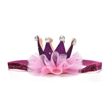将图片加载到图库查看器，Luxury Modern Crown Headband Gold Princess Crown Photo Props For New Born Baby Girl Birthday
