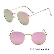 Load image into Gallery viewer, Luxury Leon Classic Small Round Unisex Sunglasses For Women and Men Mirror Sun Glasses Vintage Style With UV400 Protection
