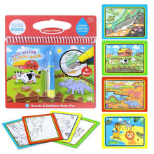 Load image into Gallery viewer, Magic Water Drawing Books Coloring Books Doodle &amp; Magic Pen Painting Drawing Board Children  Painting Toys Birthday Gifts
